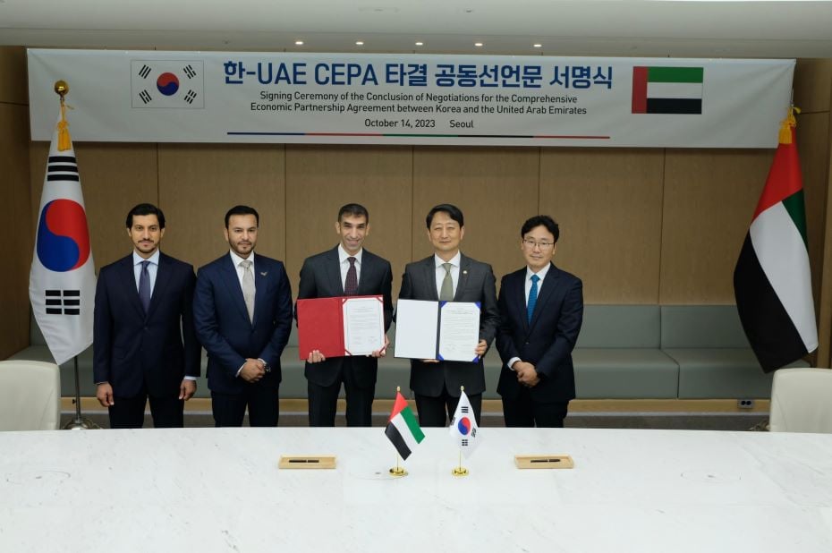 UAE, South Korea successfully conclude CEPA negotiations