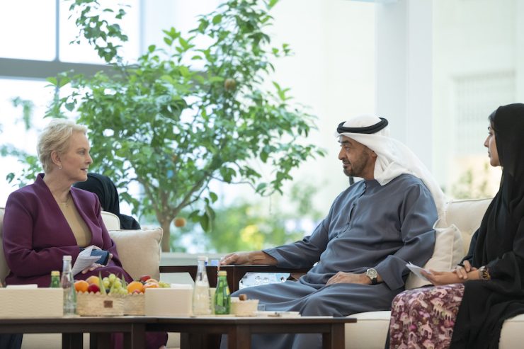 UAE PRES MEETS WORLD FOOD PROGRAMME CHIEF OVER GAZA CRISIS