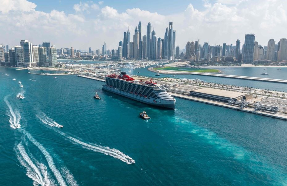 Dubai Harbour welcomes Virgin Voyages 2_ Dubai Cruise Season Image Supplied