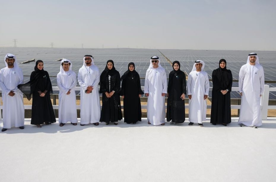 The 2GW Al Dhafra Solar PV project was inaugurated by Hazza bin Zayed Al Nahyan, the Deputy Ruler of Abu Dhabi. Image WAM