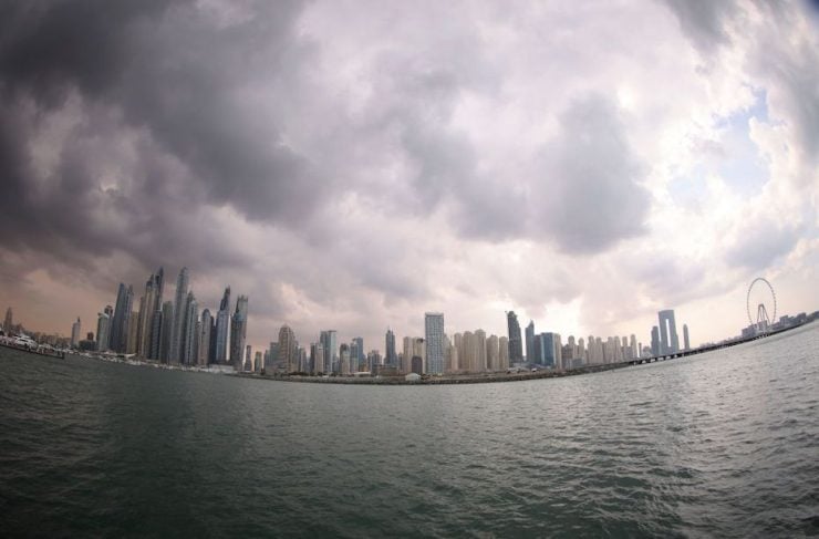 UAE winter rain hits Dubai and other emirates. Image Getty Images Karim Sahib
