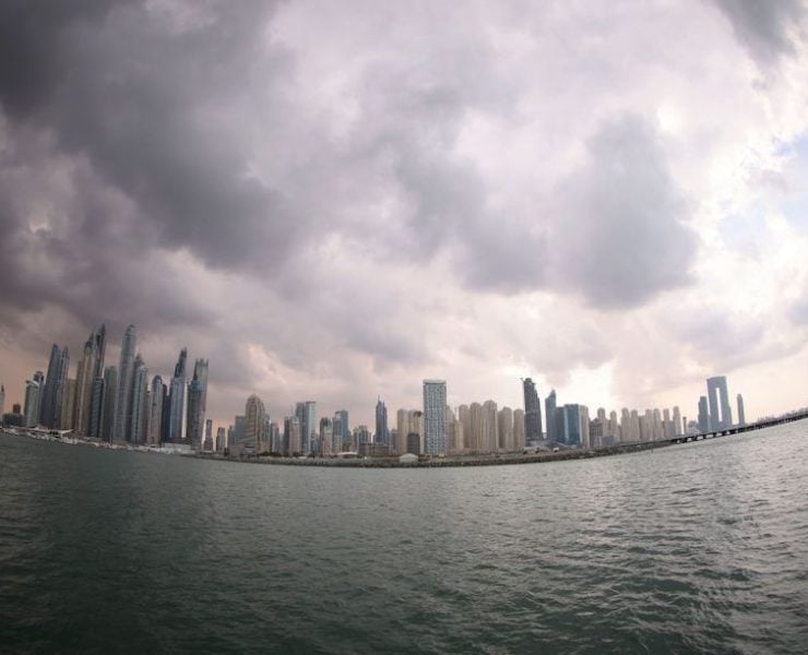 UAE winter rain hits Dubai and other emirates. Image Getty Images Karim Sahib