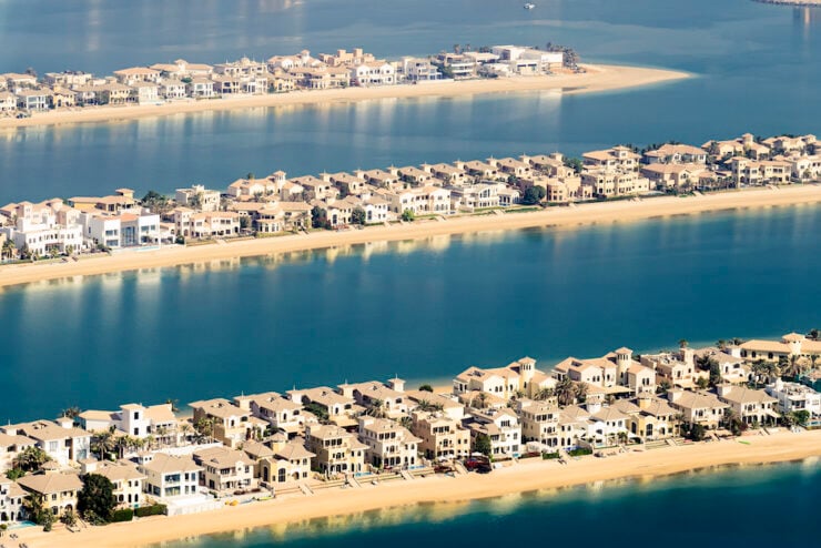 luxury real estate in Dubai. Palm Jumeirah, Dubai, United Arab Emirates
