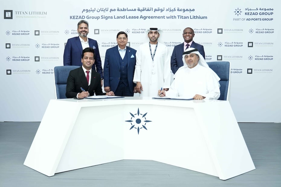 KEZAD Titan Signing deal to build lithium processing plant