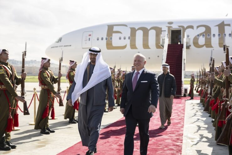 UAE President visits Jordan Image courtesy WAM