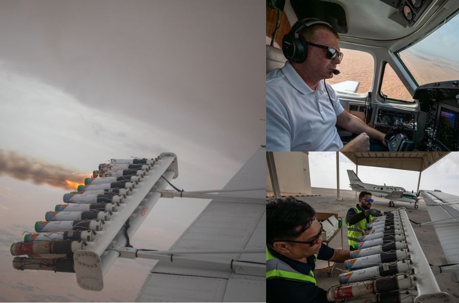 PHOTOS: Flying with UAE cloud seeding pilots