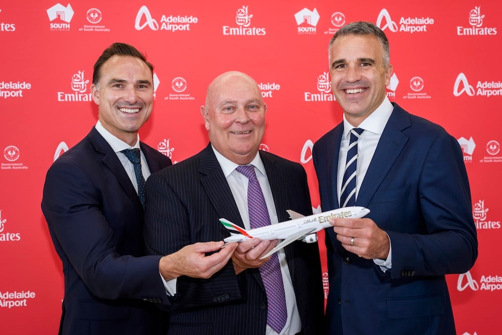 emirates returns to adelaide on October 1