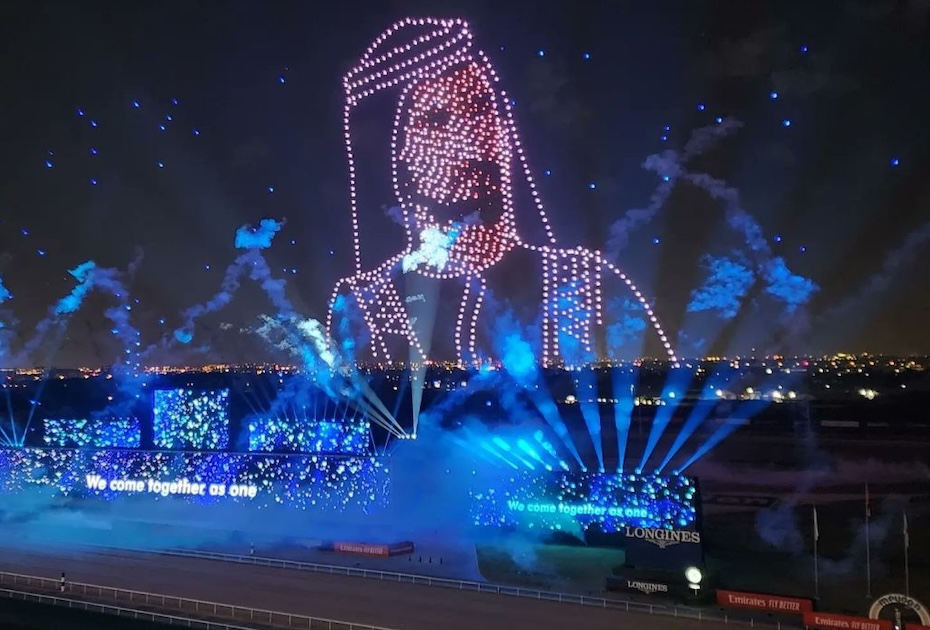 Dubai World Cup closing ceremony: 4000 drones and fireworks on display