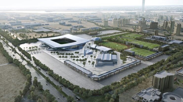 New Dubai football stadiums design render Image WAM