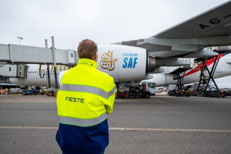 Emirates activates SAF delivery at Schipol airport in Amsterdam Image Emirates