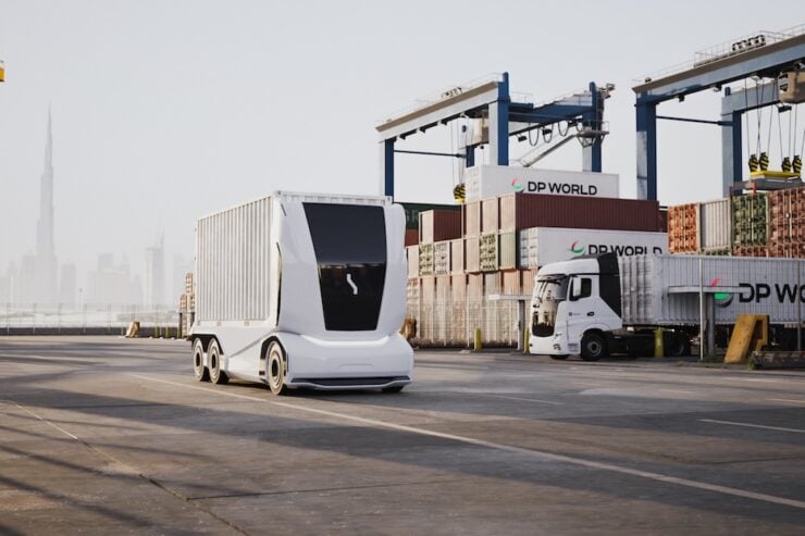 Einride DP World to launch largest deployment of electric, autonomous mobility on region Image DP World/ Dubai Media Office