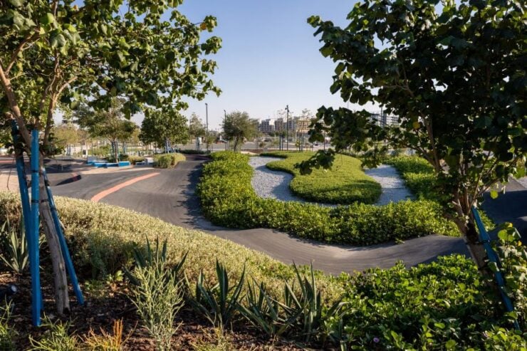 Masdar City Pump track study showed water savings from 40 to 60 percent