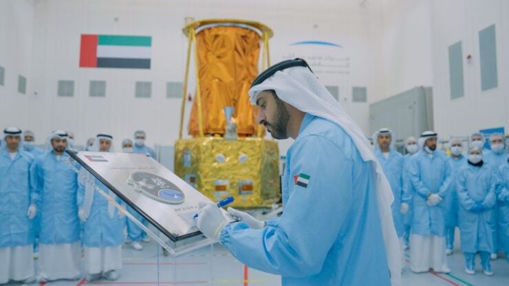 Sheikh Hamdan signs off on MBZ-SAT launch