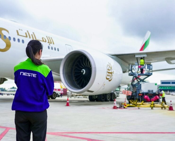 Emirates commences SAF-powered flights from Singapore's Changi Airport