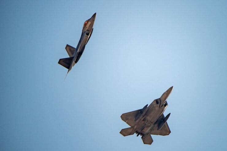 US MILITARY AIR-FORCE-F-22-RAPTORS-DOD