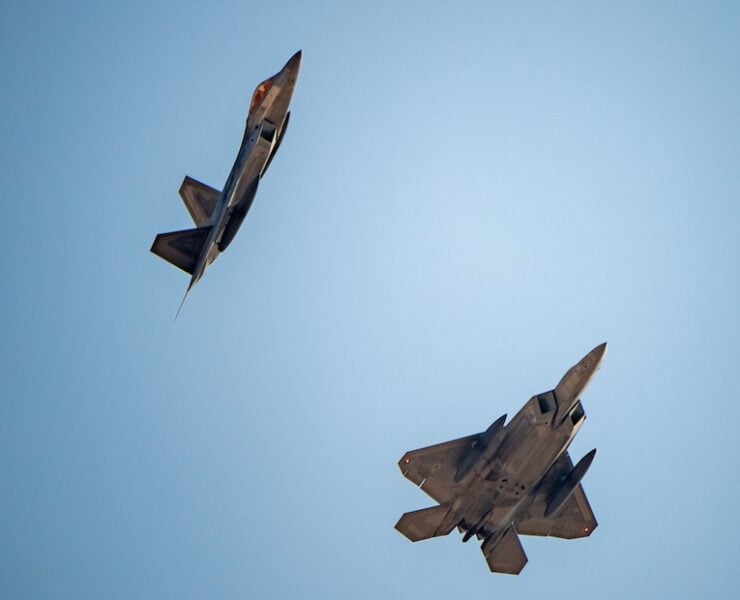 US MILITARY AIR-FORCE-F-22-RAPTORS-DOD