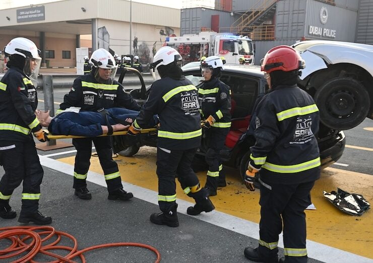 Dubai's first female land rescue team image courtesy WAM