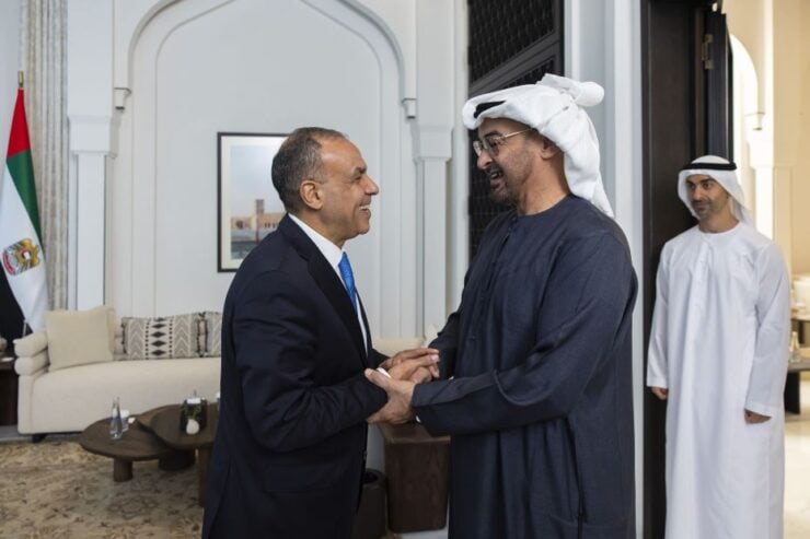 UAE President host Egyptian Minister Dr Badr Abdel Ati, Egypt's Minister of Foreign Affairs and Migration Image WAM