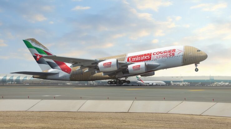 Emirates unveils A380 livery for new courier express service