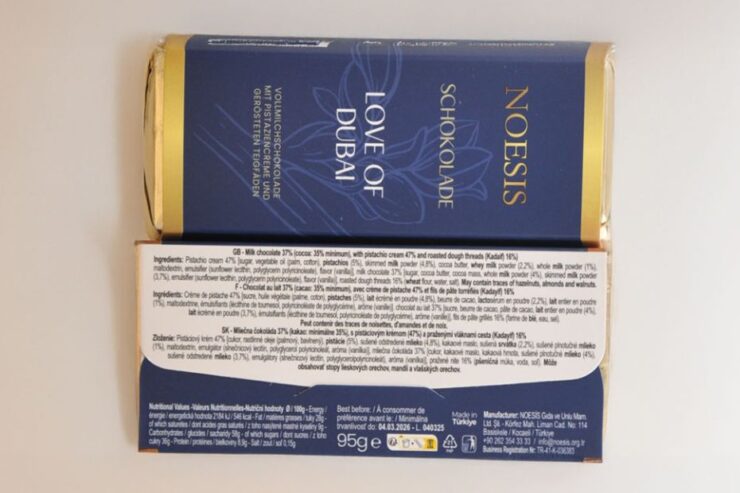 Fake Dubai-inspired chocolate bar recalled in UK over safety risk