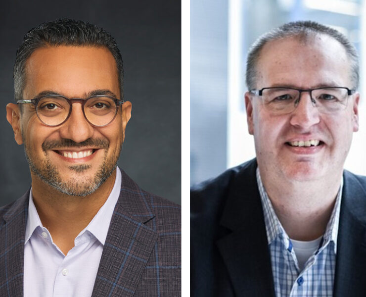 Johnny Karam, MD and  VP, International Emerging Markets, (Left) and Mark Molyneux, EMEA CTO (right) at Cohesity