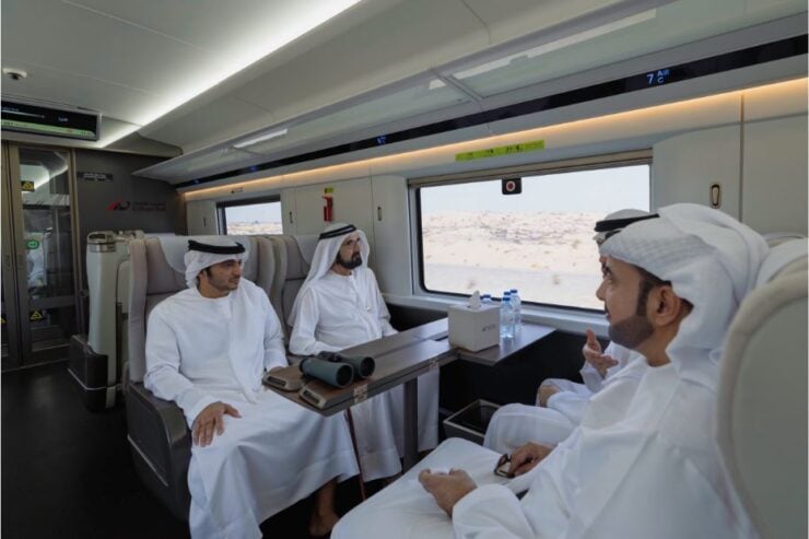Dubai to Fujairah: Sheikh Mohammed rides Etihad Rail ahead of 2026 launch