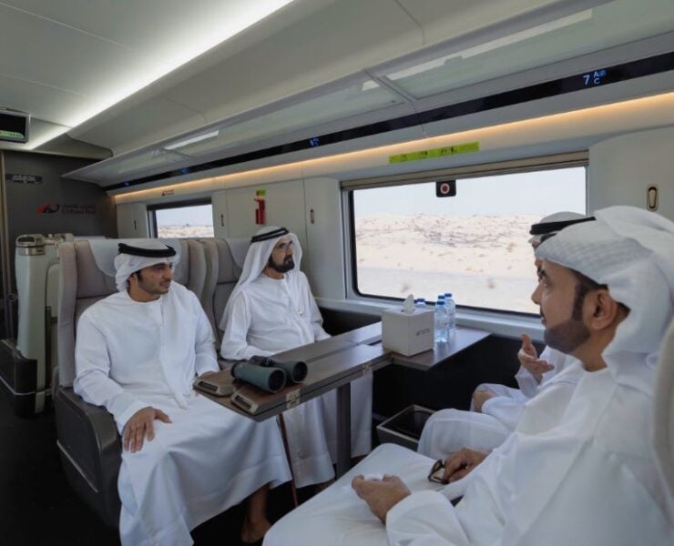 Dubai to Fujairah: Sheikh Mohammed rides Etihad Rail ahead of 2026 launch