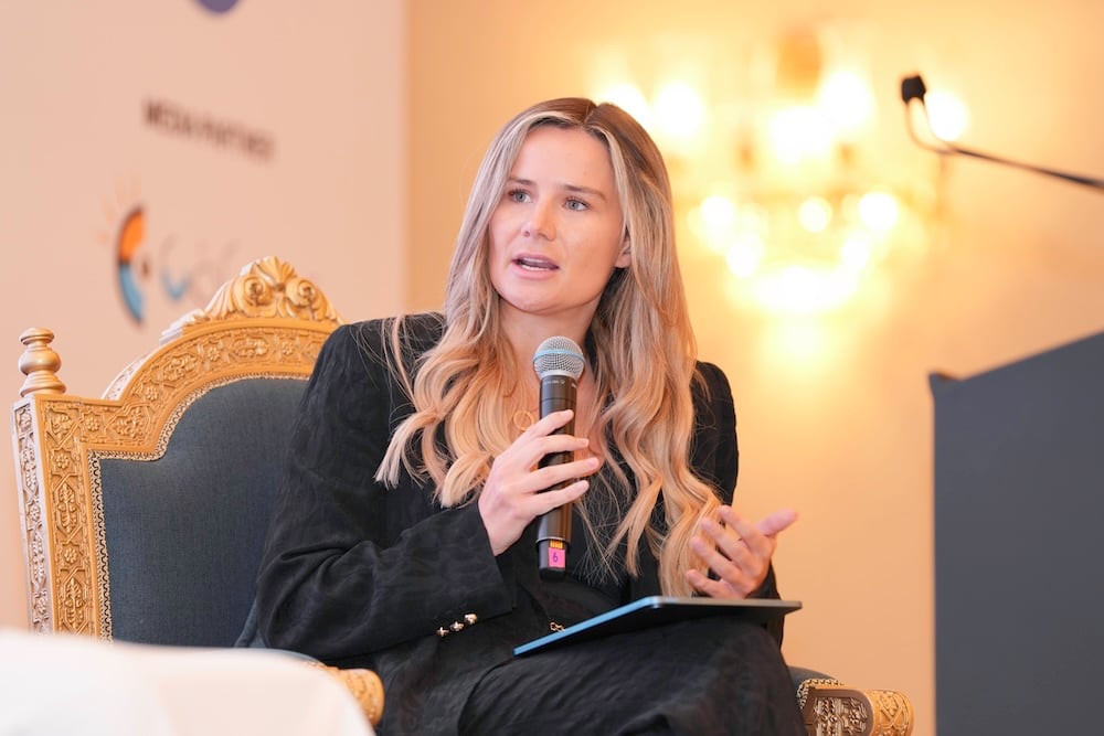 Annabelle Mander, executive vice president of Tahaluf, was a moderator of the day's first panel session.