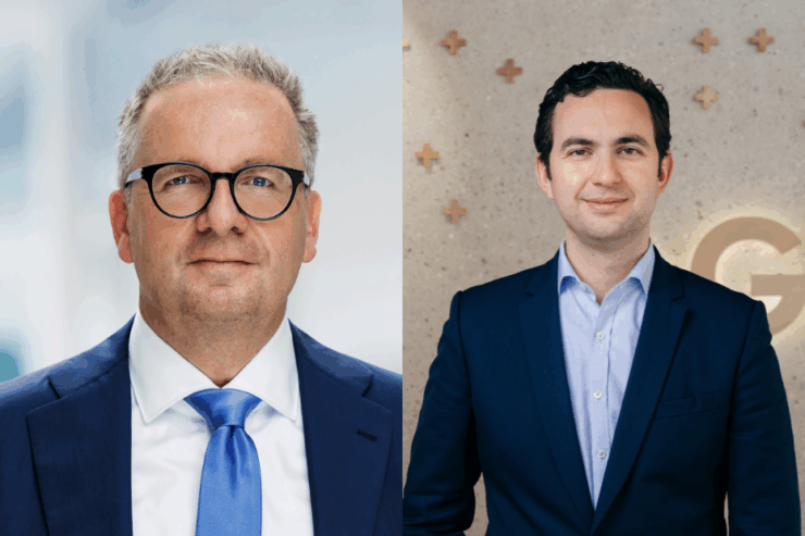 L to R: Michael Rauterkus, executive committee member of GF and president of GF Building Flow Solutions, and César Sayegh, general manager GF MENAT