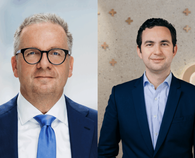 L to R: Michael Rauterkus, executive committee member of GF and president of GF Building Flow Solutions, and César Sayegh, general manager GF MENAT