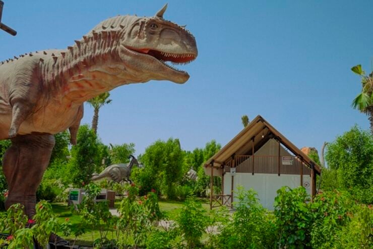 T-rex glamping