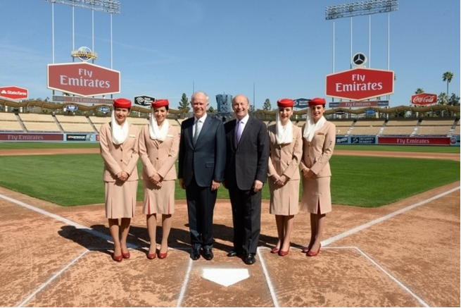 Emirates announces sponsorship of the Los Angeles Dodgers baseball team